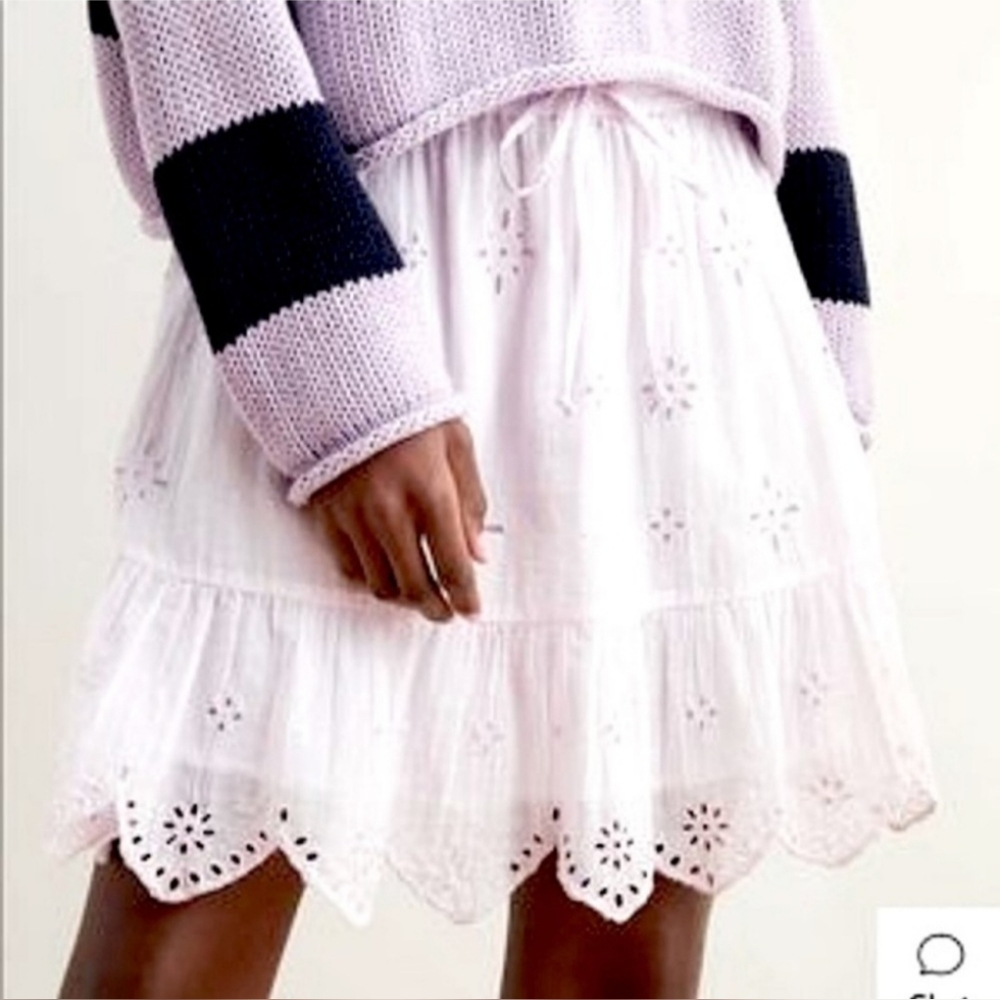 AERIE ruffle eyelet skirt